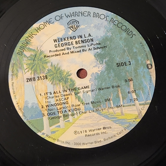 Vintage George Benson Weekend in LA Black Double Vinyl Warner Bros Record LP - Picture 13 of 15
